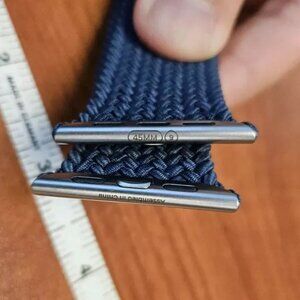 Genuine Apple Watch Braided Solo Loop Band Dark Blue - Size 9 - 44/45/49mm Case